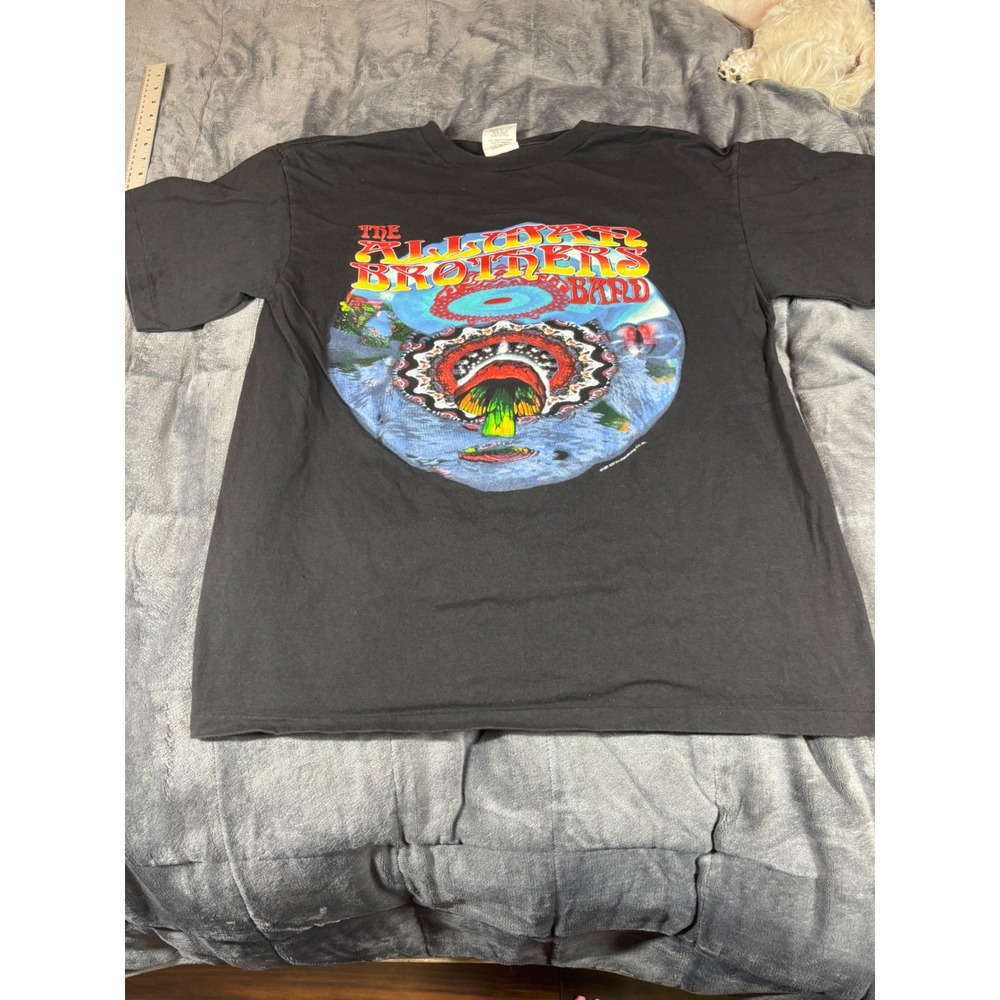 Vintage 1997 Allman Brothers Band T Shirt Wild Oats Black Large Made in USA 90s